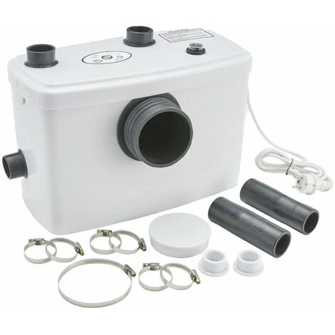 AREBOS Lifting Station Wastewater Pump Sewage Pump 600 W For Toilet, Shower, Sink 100 L/min White 2 AREBOS Lifting Station Wastewater Pump Sewage Pump 600 W For Toilet, Shower, Sink 100 L/min White