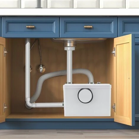 AREBOS Lifting Station Wastewater Pump Sewage Pump 600 W For Toilet, Shower, Sink 100 L/min White 3 AREBOS Lifting Station Wastewater Pump Sewage Pump 600 W For Toilet, Shower, Sink 100 L/min White - Image 2