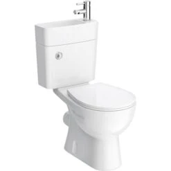 2 In 1 Compact Basin And Close Couple Toilet Combo Space Saver -Bathroom Supplies Store 28610160 4