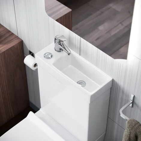 Pilton 2 In 1 Close Coupled Pan, Cistern And Round PP Toilet Seat 5 Pilton 2 In 1 Close Coupled Pan, Cistern And Round PP Toilet Seat - Image 3