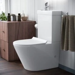 Pilton 2 In 1 Close Coupled Pan, Cistern And Round PP Toilet Seat 10 Pilton 2 In 1 Close Coupled Pan, Cistern And Round PP Toilet Seat -Bathroom Supplies Store 28610361 4