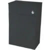 Orbit Verona Back To Wall WC Unit 600mm Wide - Gloss Anthracite -Bathroom Supplies Store 29369940 1