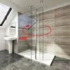 Elegant 300x1850x6mm Deflector/ Return Panel Glass Shower Screen 180 Degress Swivel -Bathroom Supplies Store 29678469 1