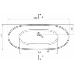 1700mm Modern Freestanding Bath Double Ended Overflow Waste White Acrylic Luxury 9 1700mm Modern Freestanding Bath Double Ended Overflow Waste White Acrylic Luxury -Bathroom Supplies Store 29992145 4