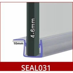 Shower Seal For Screens, Doors Or Panels | Fits 4, 5 Or 6mm Glass | For When There Is No Gap | SEAL031 (80cm) 6 Shower Seal For Screens, Doors Or Panels | Fits 4, 5 Or 6mm Glass | For When There Is No Gap | SEAL031 (80cm) -Bathroom Supplies Store 30151111 2