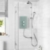 Mira Azora Dual Head Electric Shower 9.8kW Power Glass Clearscale 1.1634.156 -Bathroom Supplies Store 31599564 1