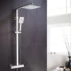 Fawley Square Thermostatic Exposed Twin Head Mixer Shower Set 1 Fawley Square Thermostatic Exposed Twin Head Mixer Shower Set -Bathroom Supplies Store 32281956 1