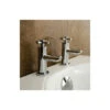 Crox Modern Design Cross Head Set Of Hot & Cold Basin Taps + Waste -Bathroom Supplies Store 32281990 1