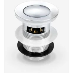 Stratford Traditional Single Pair Of Cross Head Hot And Cold Basin Taps + Waste -Bathroom Supplies Store 32300545 4