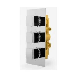 Cameo Bathroom Concealed Square Thermostatic Shower Mixer Valve Tap Chrome 11 Cameo Bathroom Concealed Square Thermostatic Shower Mixer Valve Tap Chrome -Bathroom Supplies Store 32300584 5