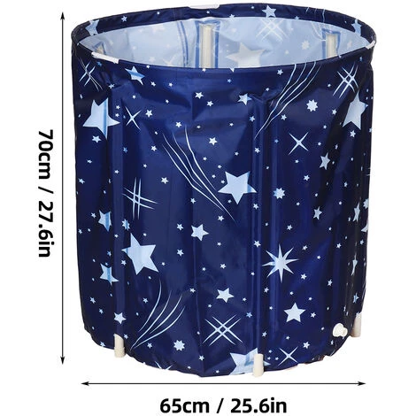 Folding Bathtub Folding Adult Bath Bucket 70x65cm 3 Folding Bathtub Folding Adult Bath Bucket 70x65cm - Image 2