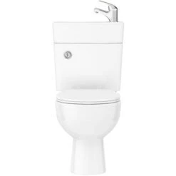 2 In 1 Compact Close Couple Toilet And Basin Combo Space Saver Tap And Waste Set 9 2 In 1 Compact Close Couple Toilet And Basin Combo Space Saver Tap And Waste Set -Bathroom Supplies Store 33196465 3