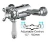Thermostatic Traditional Exposed Shower Mixer Valve Dual Control - 137mm 150mm 2 Thermostatic Traditional Exposed Shower Mixer Valve Dual Control - 137mm 150mm -Bathroom Supplies Store 33361271 1