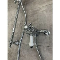 Traditional Dual Control Thermostatic Exposed Shower Mixer Valve + Riser Rail -Bathroom Supplies Store 33361275 3
