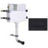 Roper Rhodes In Wall Concealed Dual Flush WC Toilet Cistern + Plaza Black Plate -Bathroom Supplies Store 33502366 1