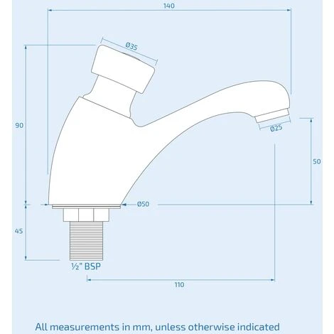 Inome Twin Basin Taps Chrome 5 Inome Twin Basin Taps Chrome - Image 3