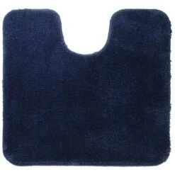 Pedestal Mat “Angora 55x60 Cm Blue Sealskin