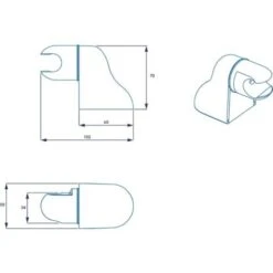 Croydex Adjustable Wall Bracket - Chrome -Bathroom Supplies Store 34036534 4