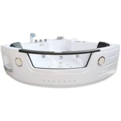 SIMBA WHIRLPOOL BATH CHROMOTHERAPY Model "ST. ANGELS" 140 X 140 Cm