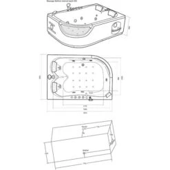 SIMBA WHIRLPOOL BATH CHROMOTHERAPY Model "PEGASO" 120 X 180 Cm 11 SIMBA WHIRLPOOL BATH CHROMOTHERAPY Model "PEGASO" 120 X 180 Cm -Bathroom Supplies Store 3447374 5