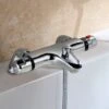 Modern Deck Mounted Chrome Thermostatic Bath Shower Mixer Tap -Bathroom Supplies Store 34525744 1