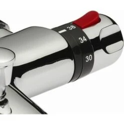 Modern Deck Mounted Chrome Thermostatic Bath Shower Mixer Tap -Bathroom Supplies Store 34525744 4