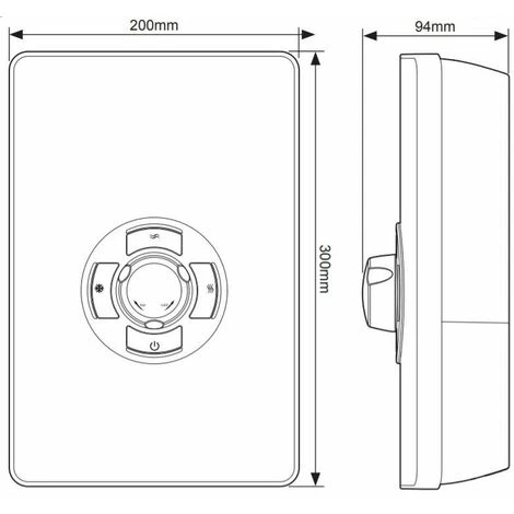Triton Aspirante Enhance Electric Shower 9.5kW Brushed Steel 5 Spray Head Modern 7 Triton Aspirante Enhance Electric Shower 9.5kW Brushed Steel 5 Spray Head Modern - Image 5