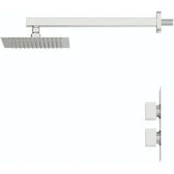 Orchard Derwent Thermostatic Square Concealed Shower Valve And Head Set -Bathroom Supplies Store 35001322 5