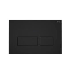 RAK Ecofix Rectangular Dual Flush Plates - Matt Black