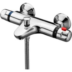 Wall Mounted Thermostatic Bath Shower Mixer 3 Mode Handset -Bathroom Supplies Store 35548763 4