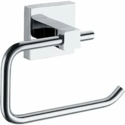 Toilet Roll Holder Stainless Steel Chrome Metal Polished Mirror Paper Toilet Accessories, Toilet Paper Dispenser-Toilet Accessory Bathrooms （square Base）