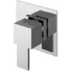 Nuie Sanford Square Concealed Stop Tap Shower Valve - Chrome -Bathroom Supplies Store 37949257 1
