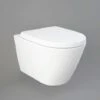 RAK Resort Rimless Wall Hung Toilet Pan & Soft Close Seat - RSTWHPAN/SC -Bathroom Supplies Store 38511606 1
