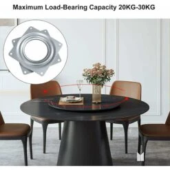 Square Bearing Swivel Plate, 1 Pcs Square Turntable Swivel Plate 360 ​​Degree Rotation Turntable Ball Bearing 10cm For Desks, Computer Desks SOEKAVIA -Bathroom Supplies Store 38917548 3