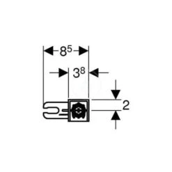 Geberit DUOFIX Wall Mounting Set (111.815.00.1) -Bathroom Supplies Store 39021446 3