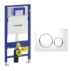 Geberit DuoFix 320 Pack + Sigma 20 Control Panel White Chrome (SETUP320-PRO5) -Bathroom Supplies Store 39021480 1