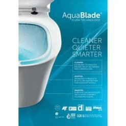 Ideal Standard TESI - AquaBlade Rimless Toilet Bowl + Ultra-thin Softclose Seat (T354601) -Bathroom Supplies Store 39021486 4