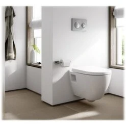 Geberit Toilet Set Duofix UP100 Support Frame + Serel SM Softclose Seat And SM10 Bowl + White Plate (39186GEB1) -Bathroom Supplies Store 39021539 4