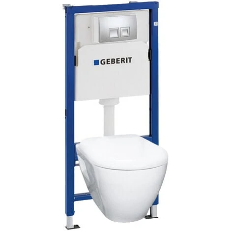 Geberit Toilet Set Solid UP100 + Serel SM10 Bowl + Softclose Seat + Chrome Flush Plate (39186GEB2) 4 Geberit Toilet Set Solid UP100 + Serel SM10 Bowl + Softclose Seat + Chrome Flush Plate (39186GEB2) - Image 2