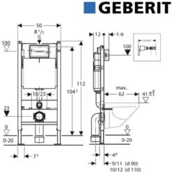 Geberit Toilet Set Solid UP100 + Serel SM10 Bowl + Softclose Seat + Chrome Flush Plate (39186GEB2) 10 Geberit Toilet Set Solid UP100 + Serel SM10 Bowl + Softclose Seat + Chrome Flush Plate (39186GEB2) -Bathroom Supplies Store 39021540 4
