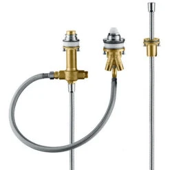 Hansgrohe Basic Set For 3-hole Rim-mounted Single Lever Bath Mixer With Rim Support Hose (13439180)