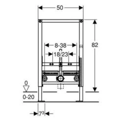 Geberit DuoFix Frame For Hanging Bidet (111.515.00.1) -Bathroom Supplies Store 39021634 3