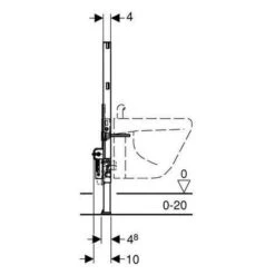 Geberit DuoFix Frame For Hanging Bidet (111.515.00.1) -Bathroom Supplies Store 39021634 4
