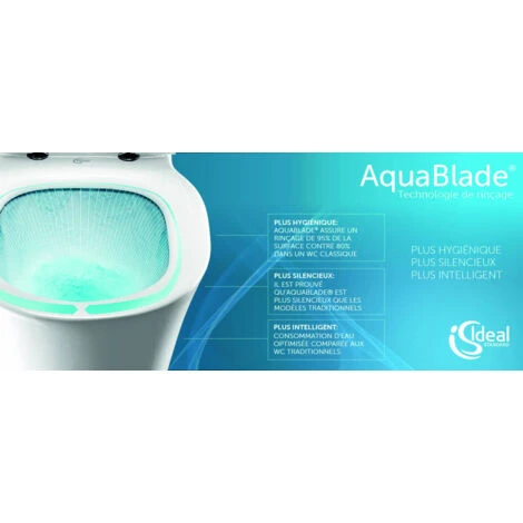 Grohe Toilet Set Rapid SL GROHE + Toilet Bowl Ideal Standard Tesi Aquablade + Flush Plate Grohe Skate Chrome (GROHEAQUA-SET) 7 Grohe Toilet Set Rapid SL GROHE + Toilet Bowl Ideal Standard Tesi Aquablade + Flush Plate Grohe Skate Chrome (GROHEAQUA-SET) - Image 5