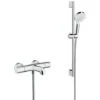Hansgrohe Pack Ecostat 1001 CL Thermostatic Bath/shower Mixer + Crometta Vario Shower Set (13201000-CROMETTA) 1 Hansgrohe Pack Ecostat 1001 CL Thermostatic Bath/shower Mixer + Crometta Vario Shower Set (13201000-CROMETTA) -Bathroom Supplies Store 39948783 1