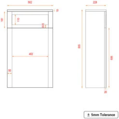 Bathroom Concealed Cistern Furniture Back To Wall Toilet Unit Matte Grey -Bathroom Supplies Store 43231560 4