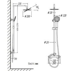 Acezanble Bathroom Thermostatic Mixer Shower Set Round Chrome Twin Head Exposed Valve Independent Water Divider -Bathroom Supplies Store 44821105 5