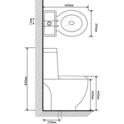 WC Ceramic Toilet Bathroom Round Toilet Bottom Water Flow White VidaXL -Bathroom Supplies Store 45321295 3