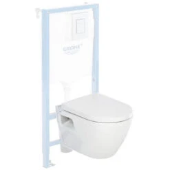 Serel Bowl (Grohe Partner) Solido Compact + Softclose Seat (SM10) 9 Serel Bowl (Grohe Partner) Solido Compact + Softclose Seat (SM10) -Bathroom Supplies Store 45661425 3