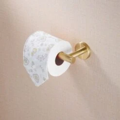 Toilet Roll Holder Bathroom Tissue Paper Dispenser SUS304 Stainless Steel Wall Mounted Brushed Gold -Bathroom Supplies Store 45859978 3